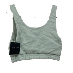 Jluxelabel green crop top jersey women’s size small